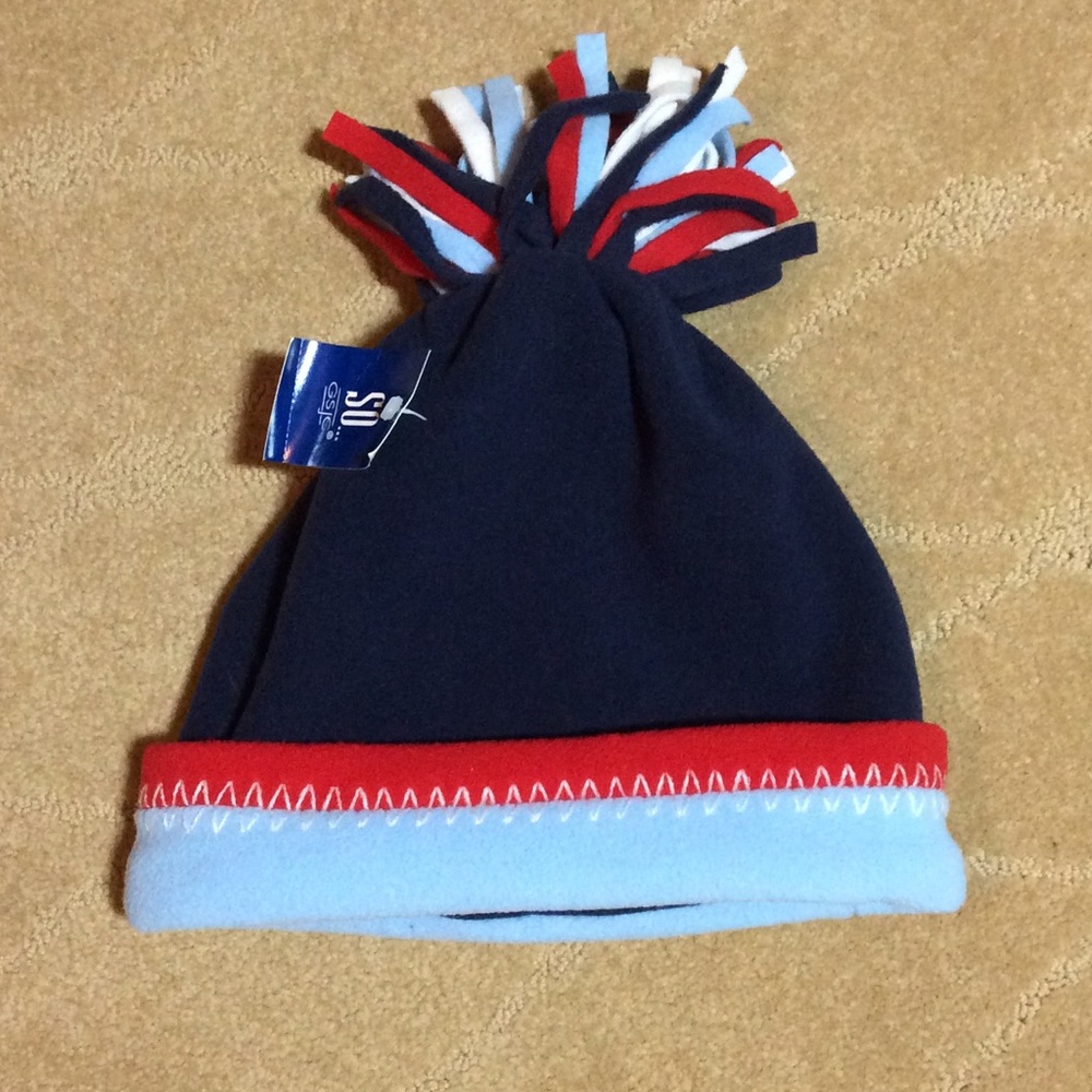 3/$25SO brand NWT Red/White/Blue Beanie Girls L/XL